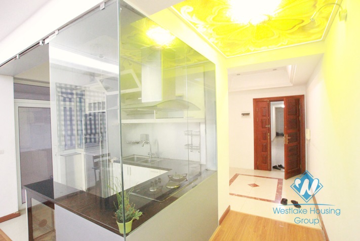 Beautiful 03 bedrooms apartment for rent near Kim Ma Street, Ba Dinh, Hanoi
